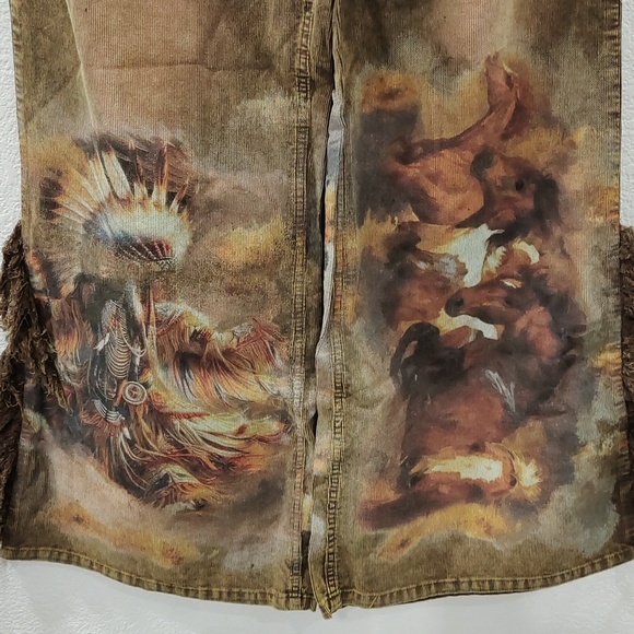 A rare Bird Warrior Fringe Wide-Leg Pants - Picture 3 of 4